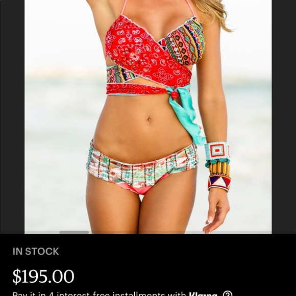 SOLD—FLORIDITA NEVER WORN HAND MADE BIKINI 8-10 - Picture 3 of 12